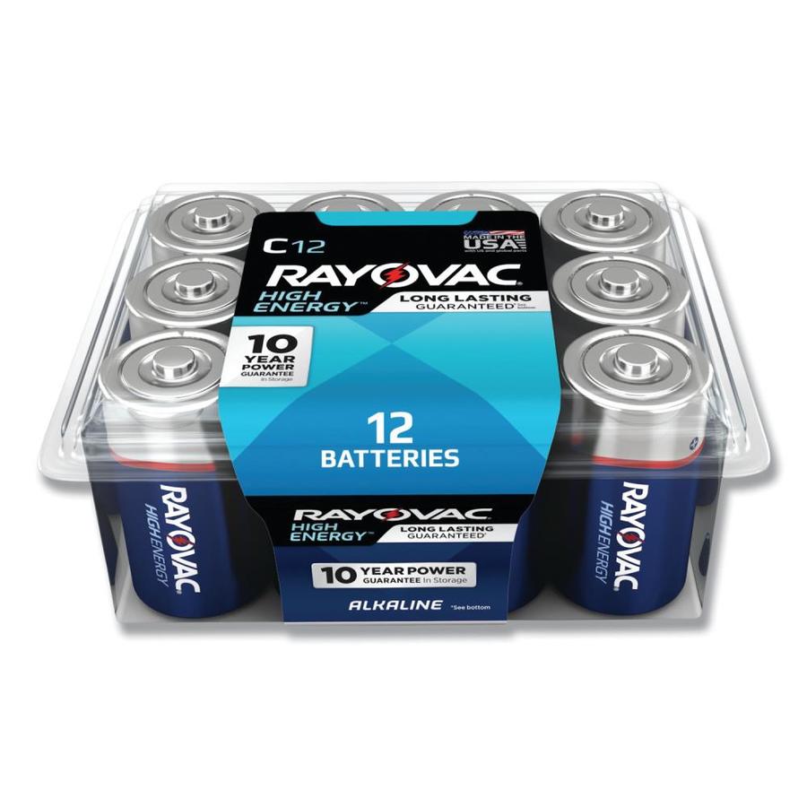 Rayovac High Energy Premium Alkaline C Batteries 12pack In The C Batteries Department At