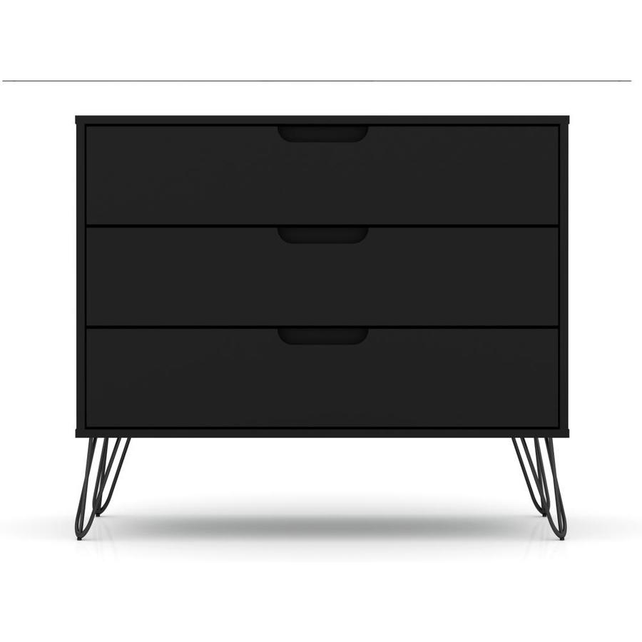 Manhattan Comfort Rockefeller Dresser in Black