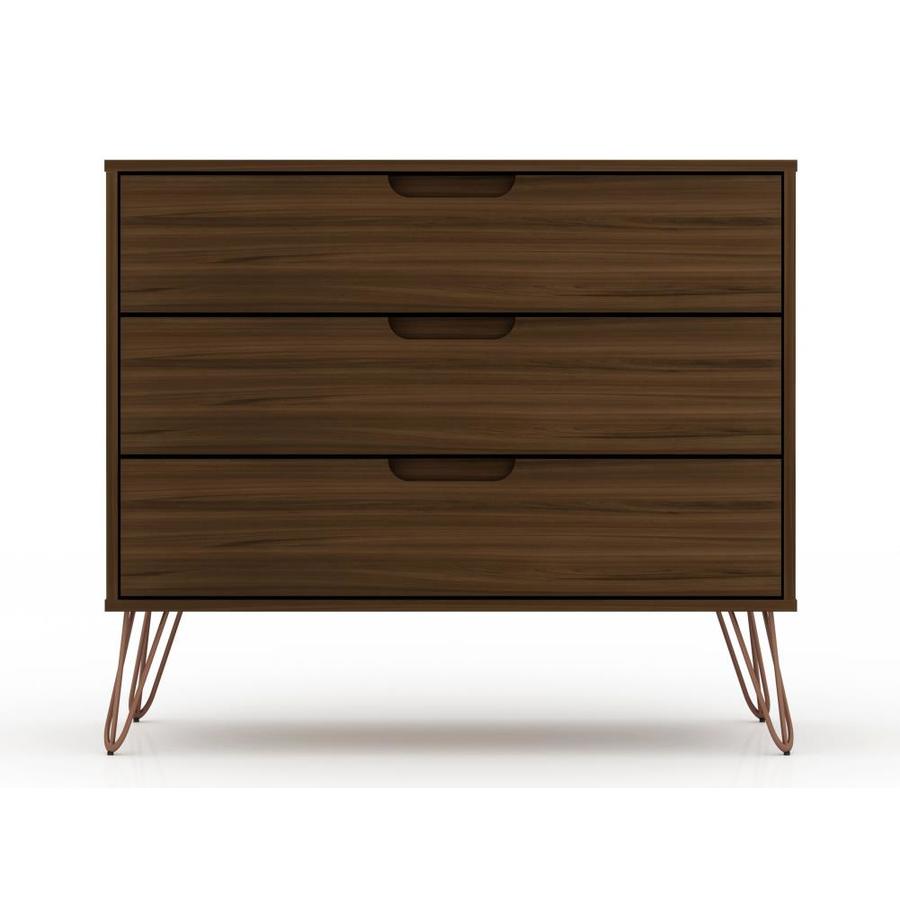 Manhattan Comfort Rockefeller Dresser in Brown