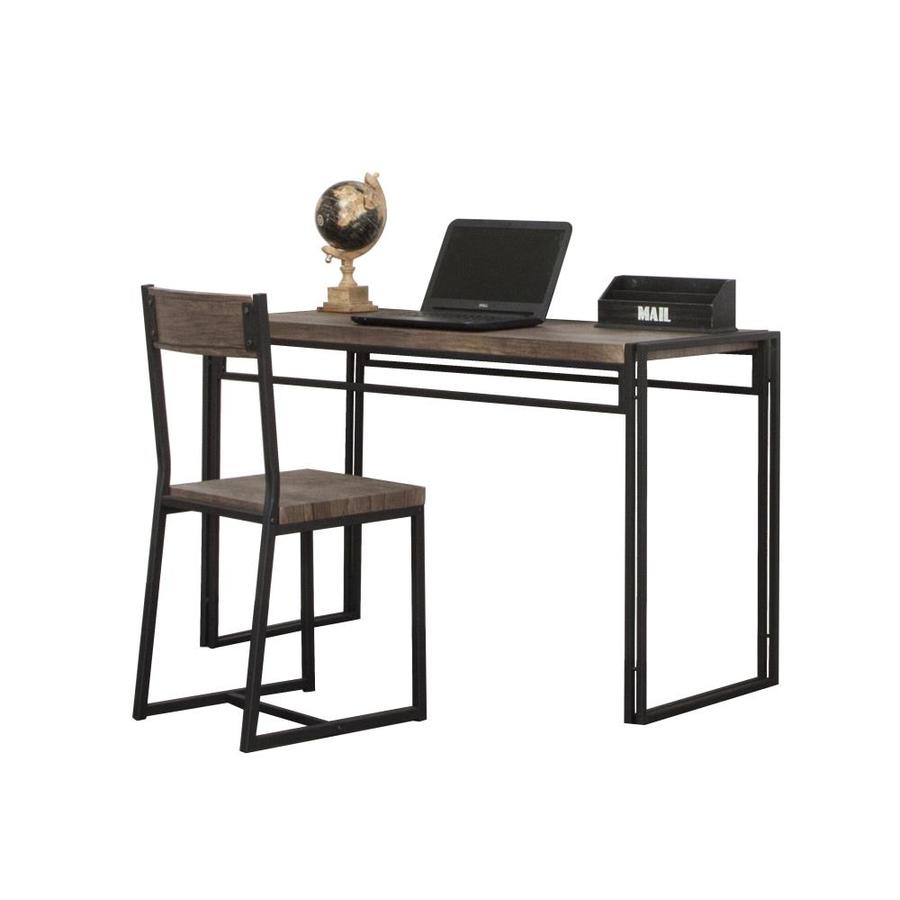 Sunset Trading Dawson Transitional Brown Gray Computer Desk At