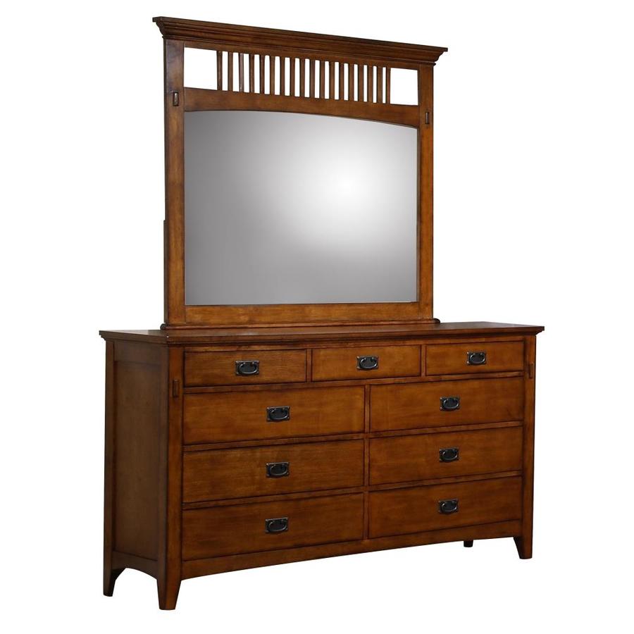 Sunset Trading Sunset Trading Tremont Dresser and Mirror Set Distressed