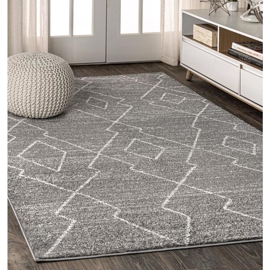 JONATHAN Y Moroccan HYPE 3 x 5 Gray/Cream Indoor Trellis Area Rug in ...