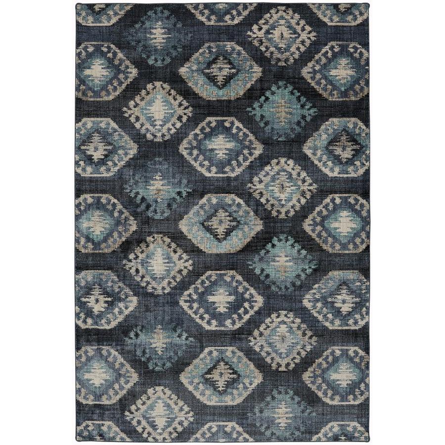 Mohawk Home Metropolitan Blue Indoor Mid-Century Modern Area Rug ...