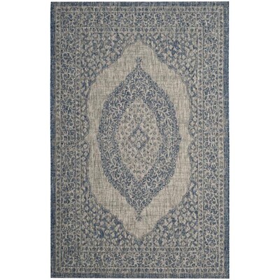 Safavieh Courtyard Napa 9 x 12 Light Gray/Blue Indoor/Outdoor Distressed/Overdyed Area Rug Safavieh Courtyard Napa 9 x 12 Light Gray/Blue Indoor/Outdoor Distressed/Overdyed Area Rug