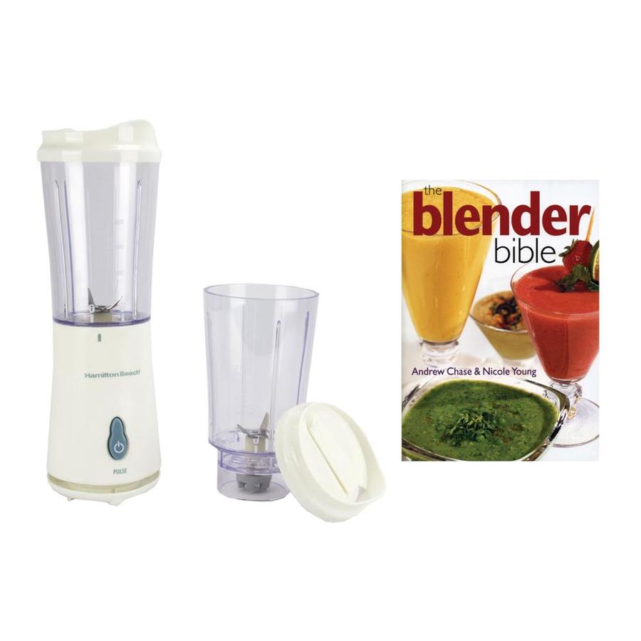 Hamilton Beach Personal Single Serve Blender with 2 Jars and 2 Lids White 51102