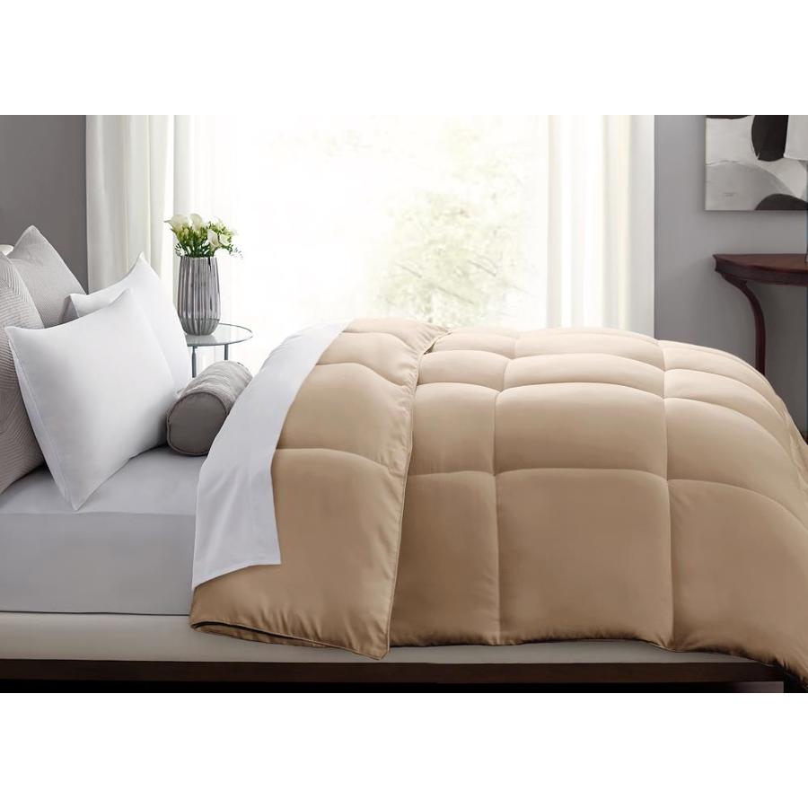 Blue Ridge Home Fashions Dac 15 Chocolate Solid King Comforter Polyester With Polyester Fill In The Comforters Bedspreads Department At Lowes Com