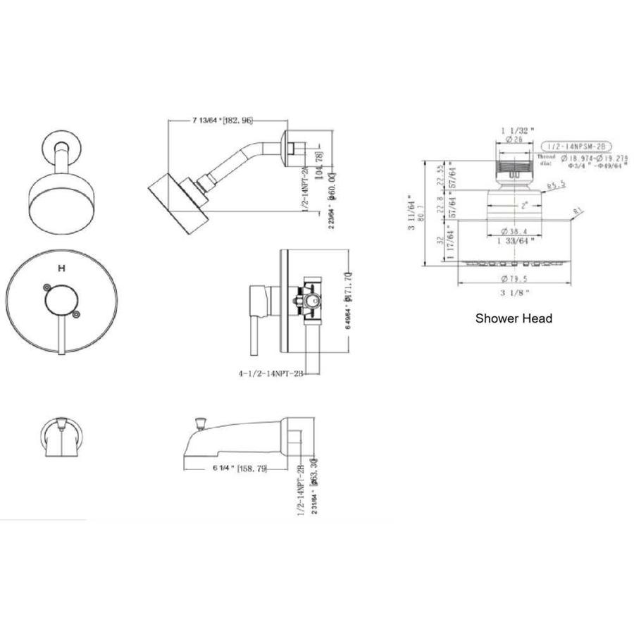 Design House Eastport Polished Chrome 1-Handle Bathtub and Shower ...