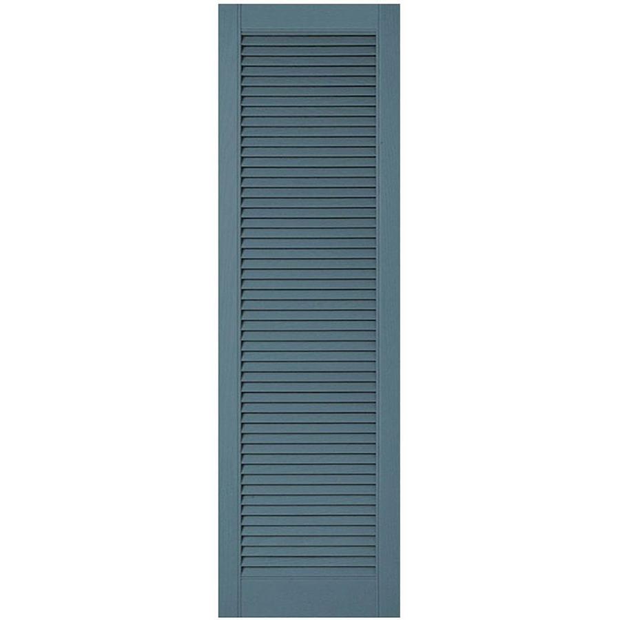 Ekena Millwork Lifetime Custom Straight Top All Louver 2Pack 12in W x