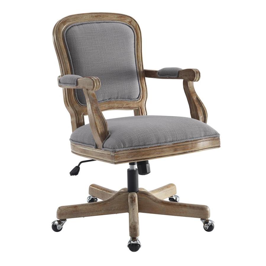 Linon Maybell Gray Transitional Desk Chair At Lowes Com