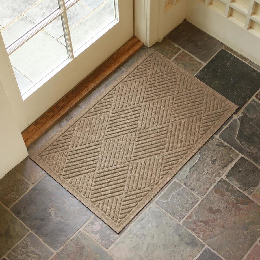 Bungalow Flooring Aqua Shield Brown Rectangular Indoor/Outdoor Door Mat ...