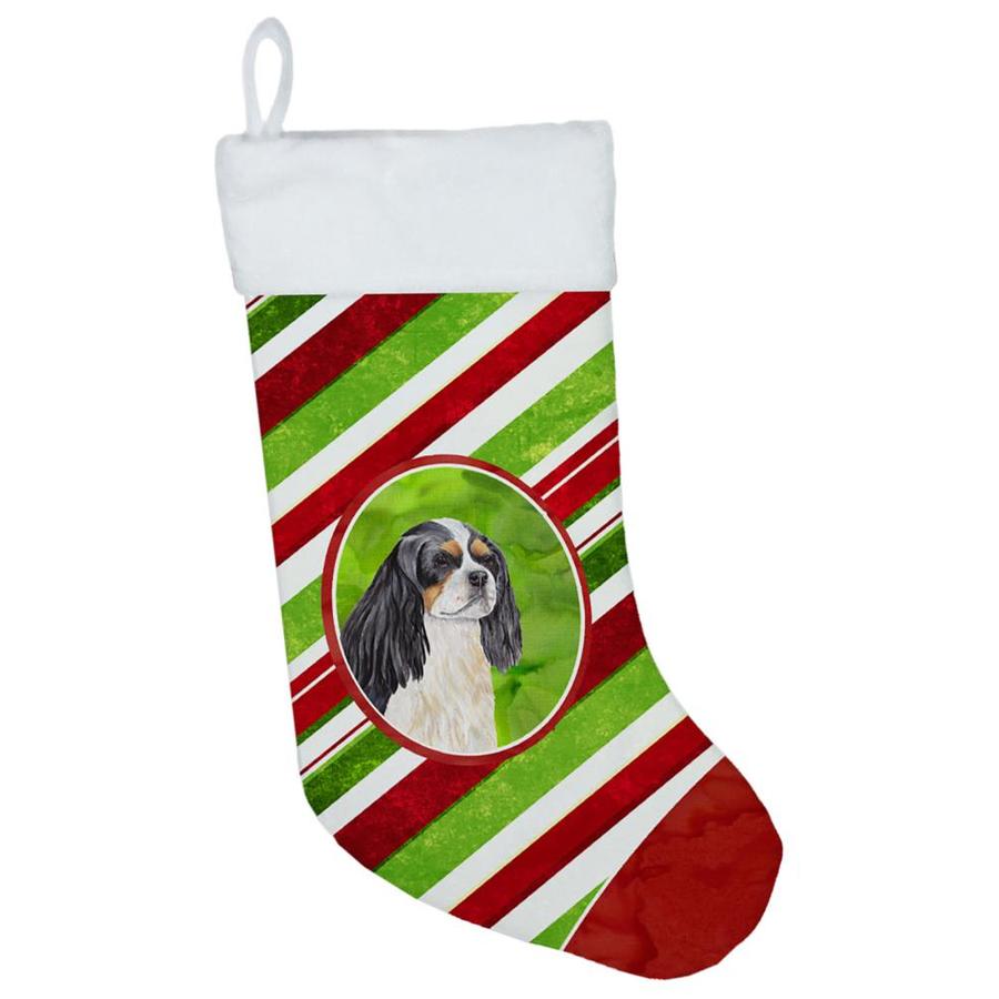 Caroline's Treasures Cavalier Spaniel Candy Cane Holiday Christmas Christmas Stocking Sc9351