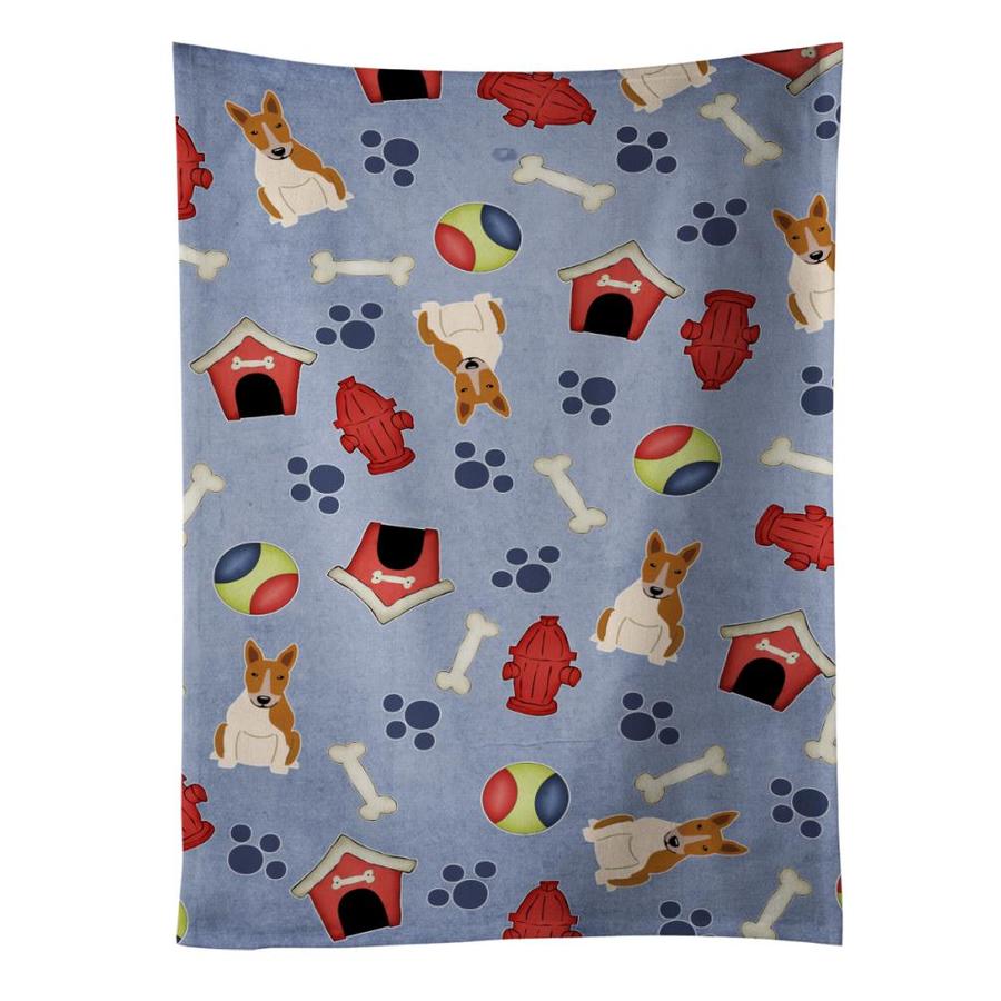 Caroline's Treasures Dog House Collection Bull Terrier Red White Kitchen Towel