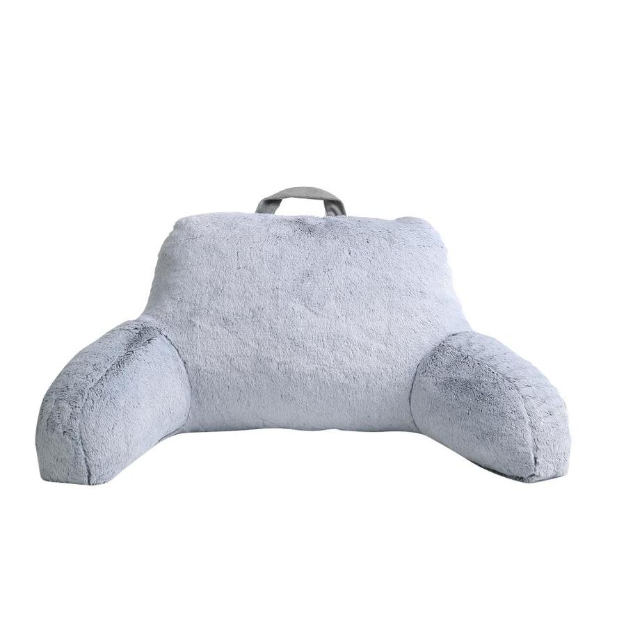 Mhf Home Mhf Home Millburn Faux Fur Backrest 29 In X 16 In Gray Polyester Square Pillow In The Throw Pillows Department At Lowes Com