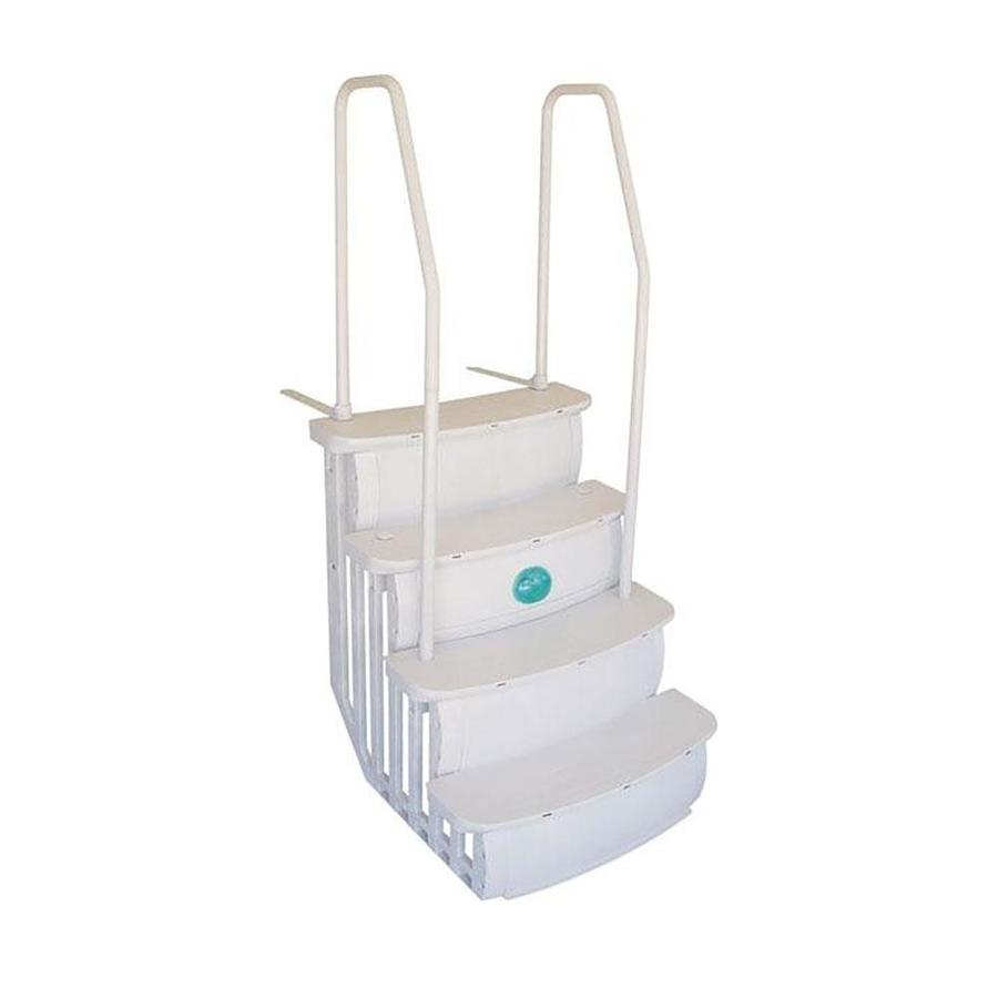 above ground pool ladder with slide