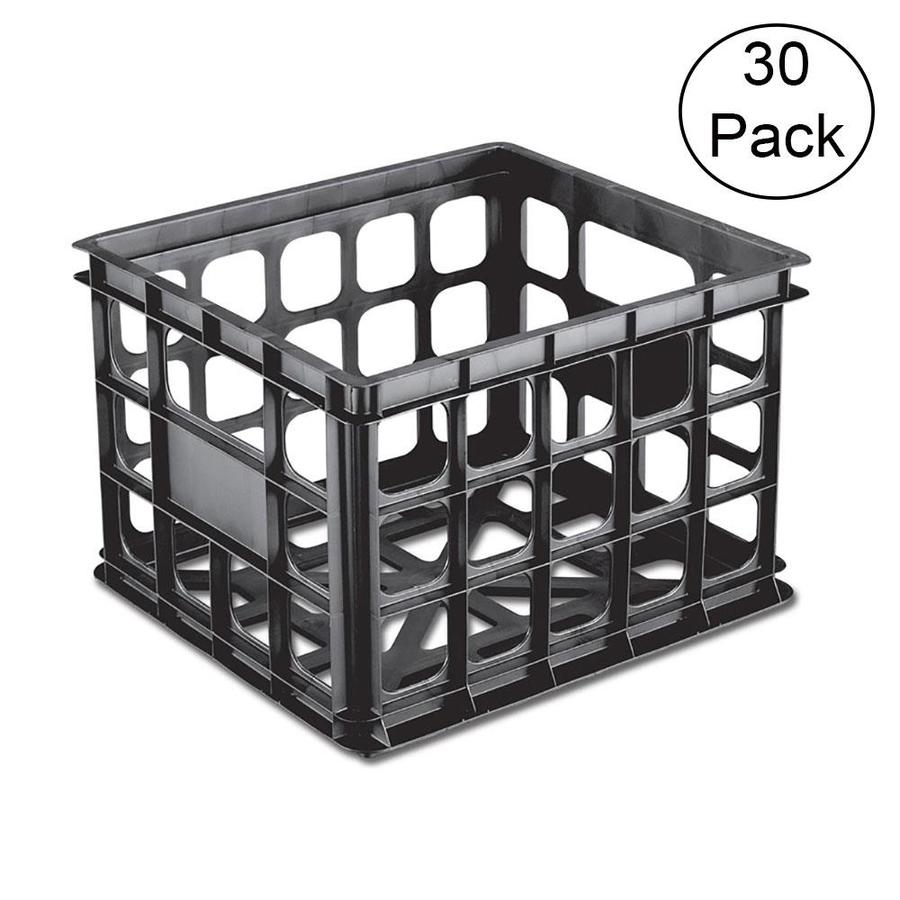 Plastic Milk Crate Storage Bins Baskets At Lowes Com