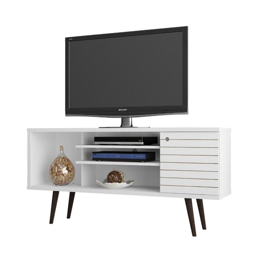 Manhattan Comfort Liberty 53.14-in TV Stand in White