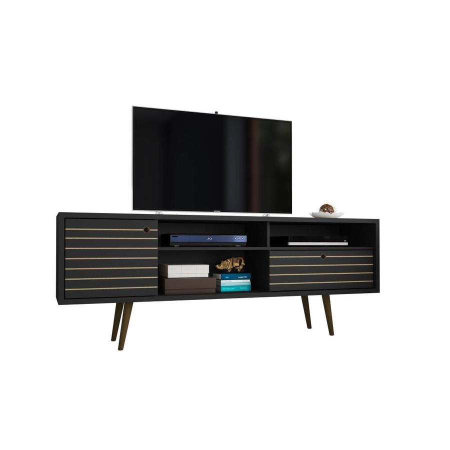 Manhattan Comfort Liberty 70.86-in TV Stand in Black