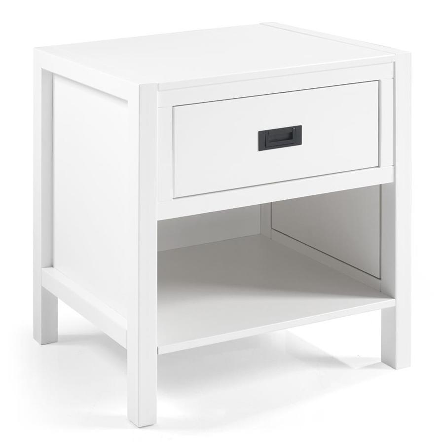 Winsome Wood Claire White Beechwood Nightstand In The Nightstands Department At Lowes Com