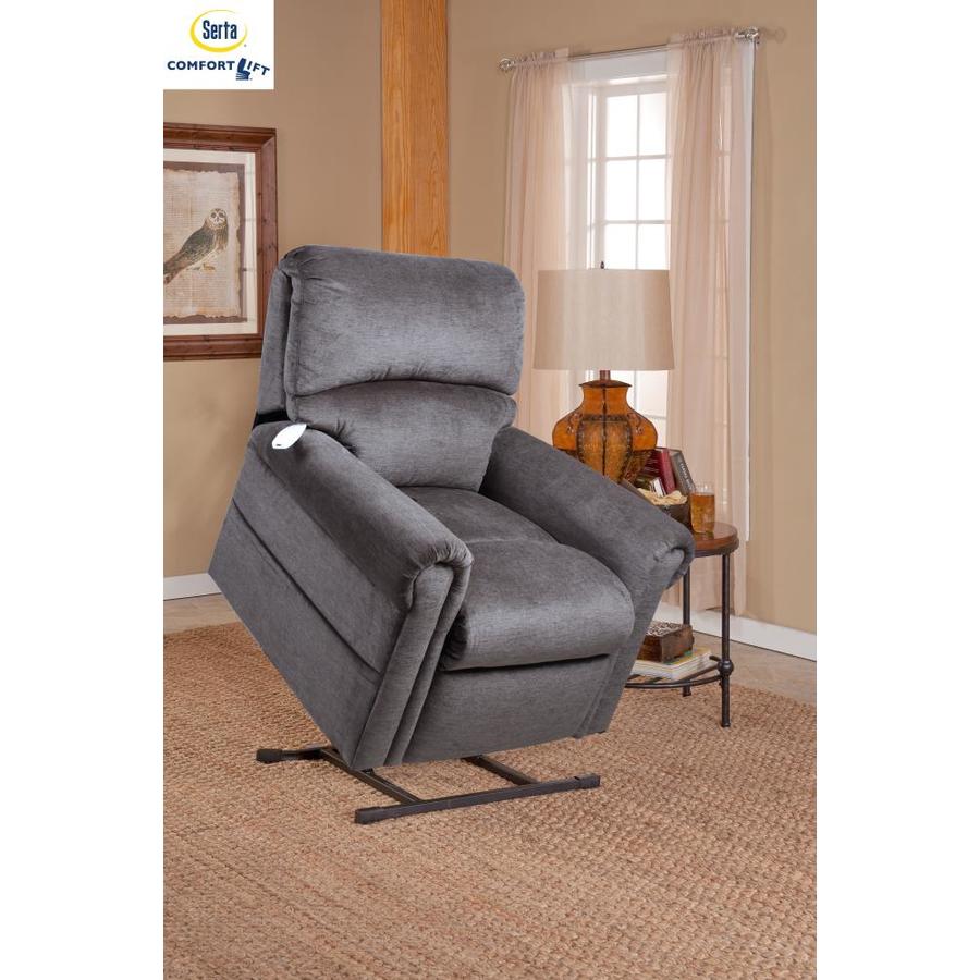 Serta Polo Club Kohl Polyester Powered Reclining Recliner with Lift Assistance in the Recliners 