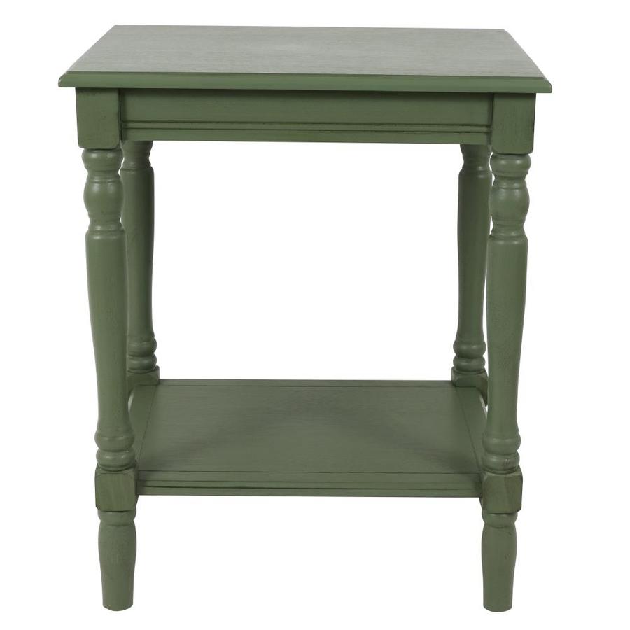 Global Direct Rustic Waxed Limestone Wood End Table In The End Tables Department At Lowes Com