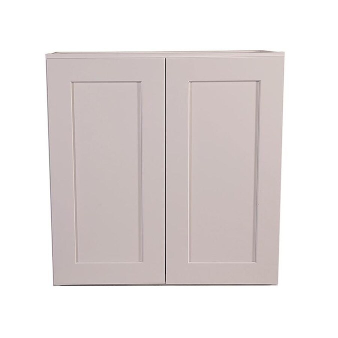 Design House Brookings Ready To Assemble 27x36x12 In Shaker Style Kitchen Wall Cabinet 2 Door In White In The Semi Custom Kitchen Cabinets Department At Lowes Com
