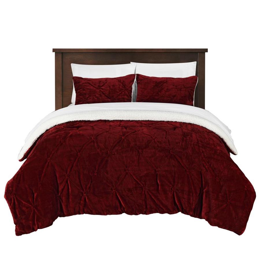 Chic Home Design Josepha Burgundy Twin X Long 2pc Comforter Set At