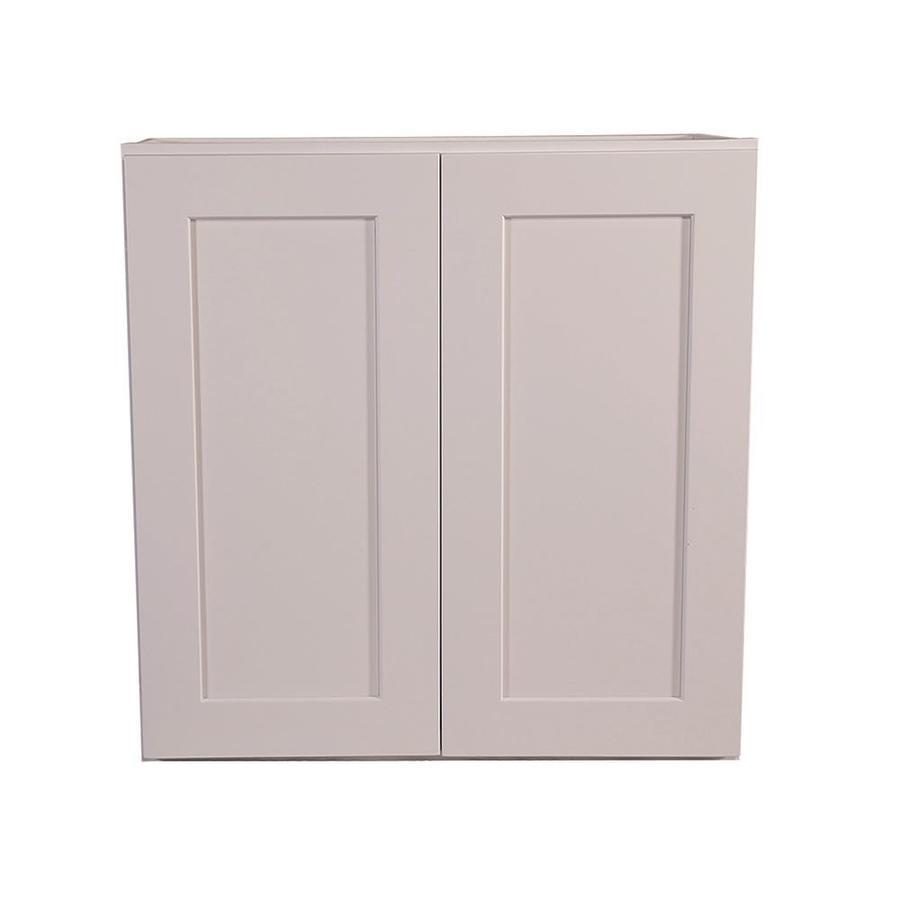 shaker brookings assembled fully cabinet door kitchen lowes