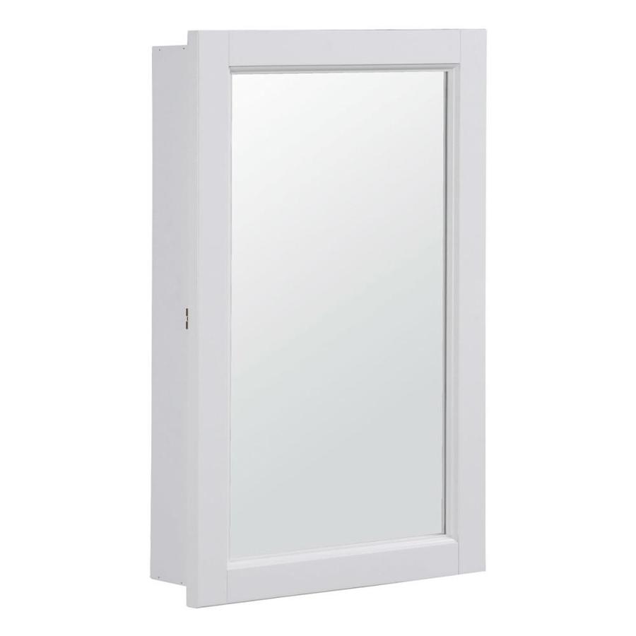 Design House Concord 24 In X 30 In Rectangle Surface Pine Mirrored Medicine Cabinet With Lights In The Medicine Cabinets Department At Lowes Com