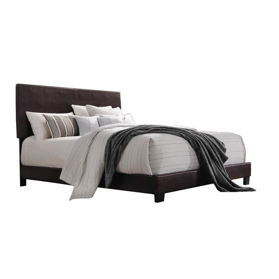 Benzara Upholstered Queen Bed with Foot Board