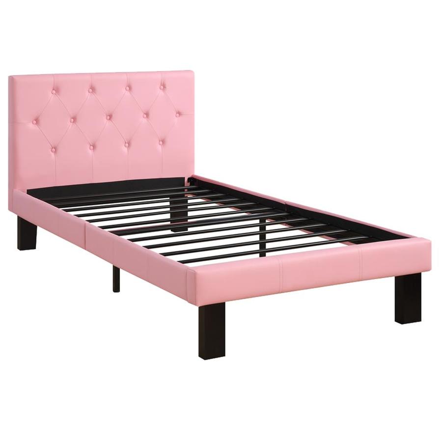 Benzara Full Size Bed with Tufted Headboard