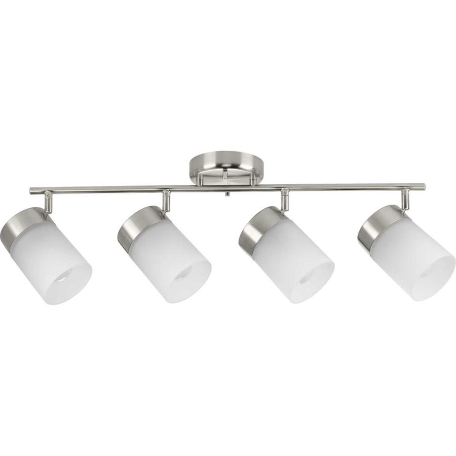 Progress Lighting Ridgecrest 4 Light Brushed Nickel Flat Back Head Light Brushed Nickel Flat Back Head