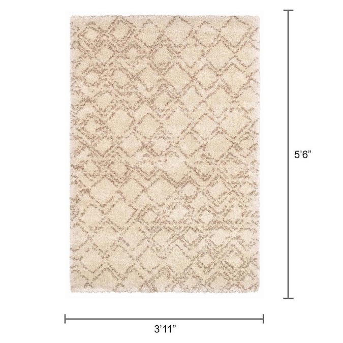 Couristan BROMLEY 3 x 5 Ivory-Camel Indoor Area Rug in the Rugs ...