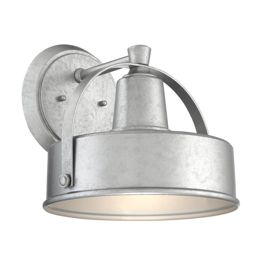 Designers Fountain Portland 9 75 In H Galvanized Medium Base E 26 Outdoor Wall Light In The Outdoor Wall Lights Department At Lowes Com