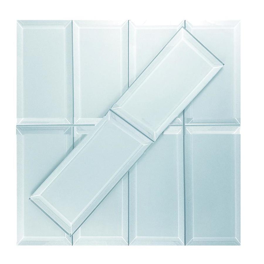 Abolos Frosted Elegance Blue Matte 3 In X 3 In Matte Glass Subway Wall Tile Sample In The Tile Samples Department At Lowes Com