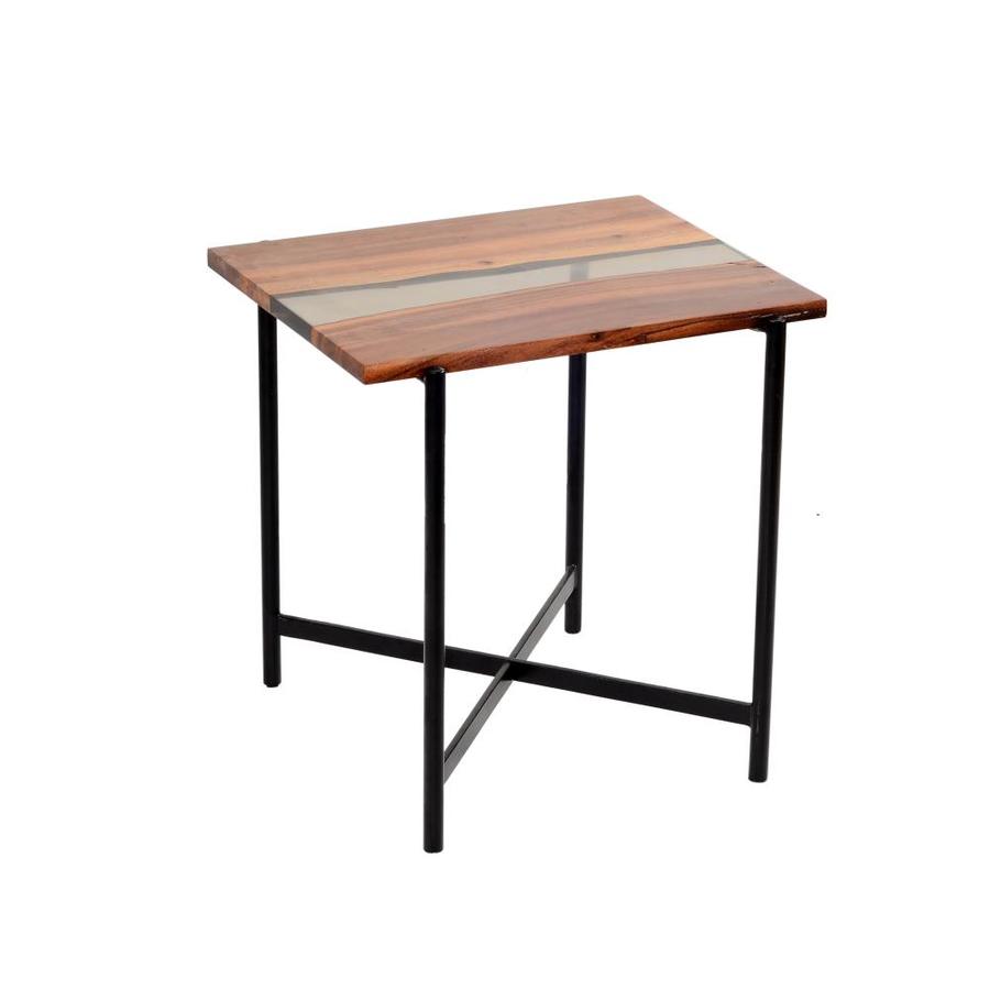 Alaterre Furniture River's Edge Brown Wood End Table in the End Tables ...