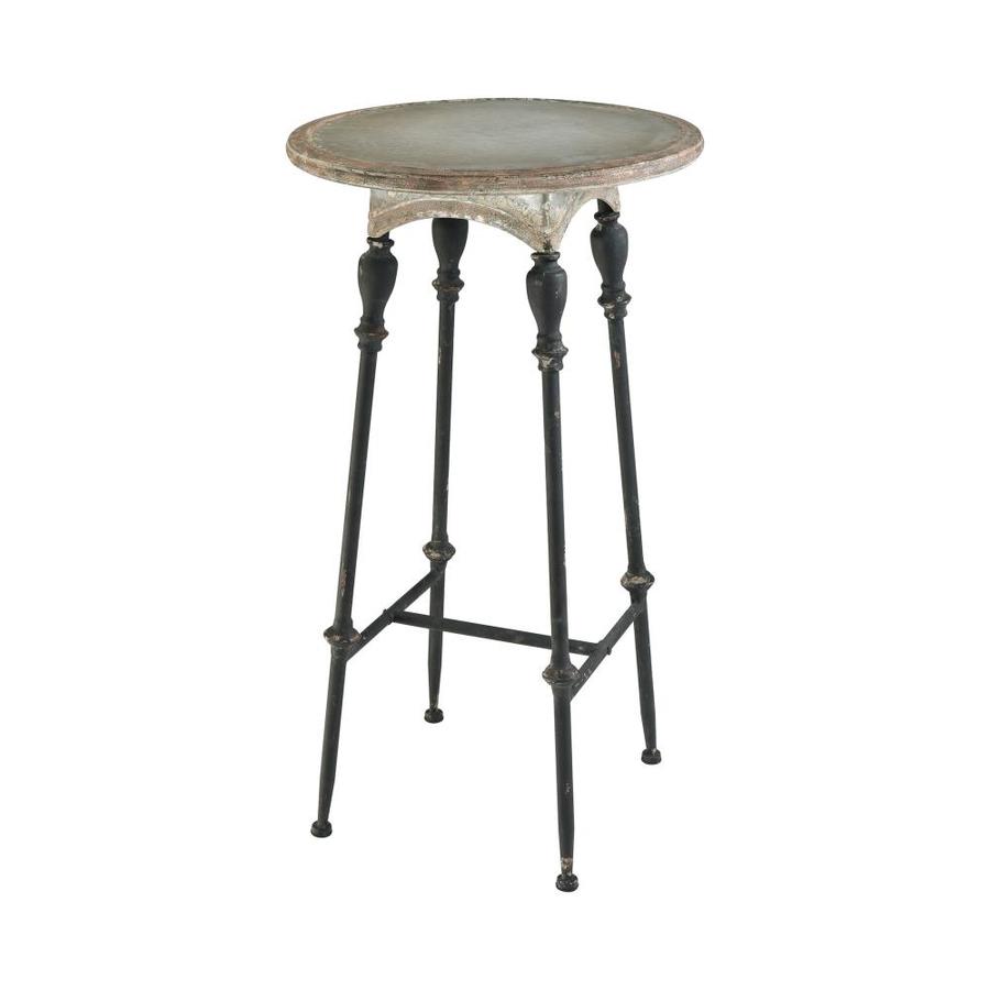ELK Home Yonkers Galvanized Steel Metal Round End Table in the End