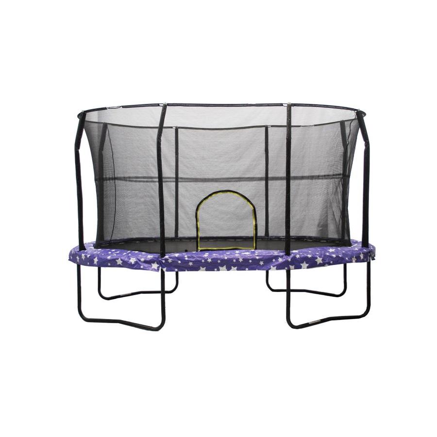 Jumpking Jump King 14 Ft Trampoline With Basketball Hoop In The Trampolines Department At Lowes Com