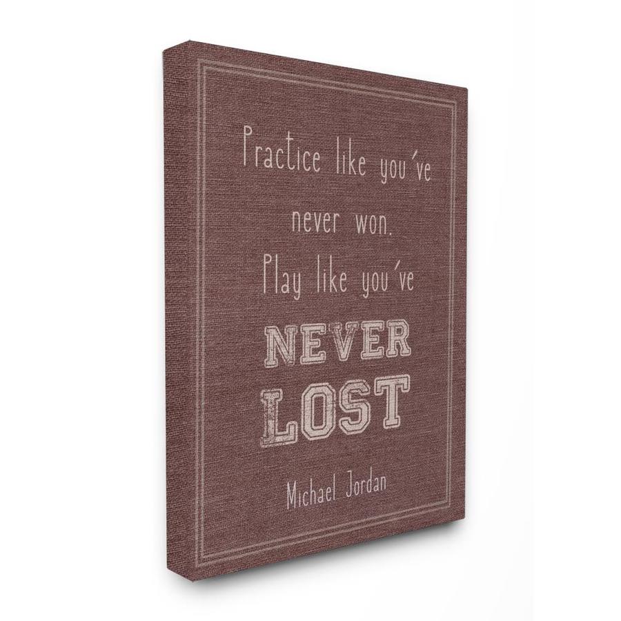 Stupell Industries Play Like You Never Lost Michael Jordan Quote 30 In H X 24 In W Kids Print On Canvas In The Wall Art Department At Lowes Com