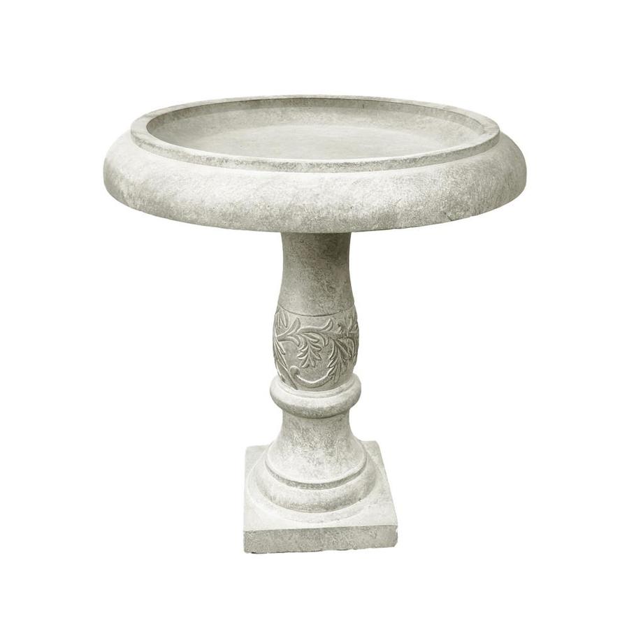 KANTE 2.6in H Weathered Concrete Concrete Complete Birdbath in the Birdbaths department at