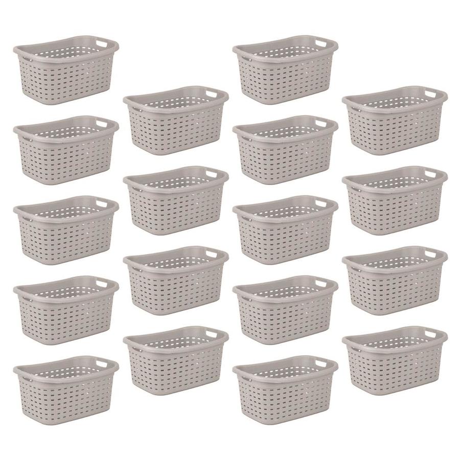 Sterilite Corporation 18Quart Plastic Laundry Basket in the Laundry