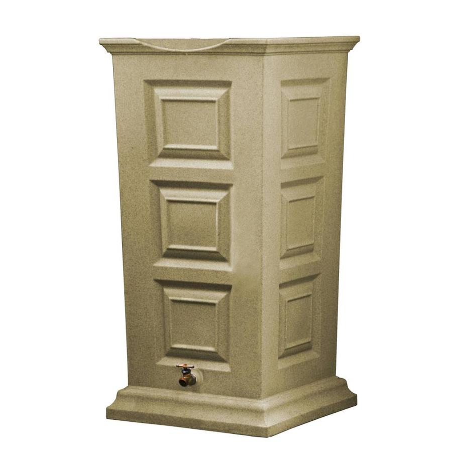 Good Ideas 55Gallon Sandstone Plastic Rain Barrel with Diverter Spigot