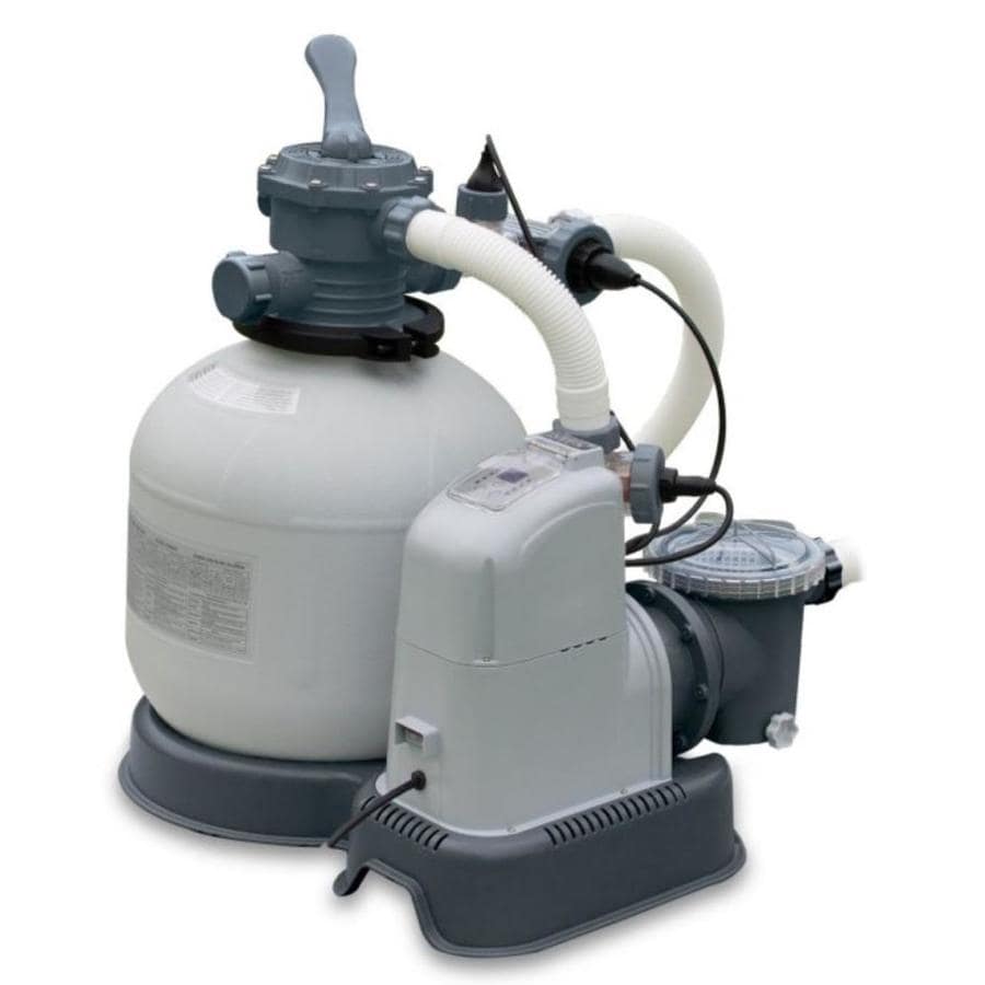 Intex Intex 2650 GPH Sand Filter Pump and Saltwater System Set with ...