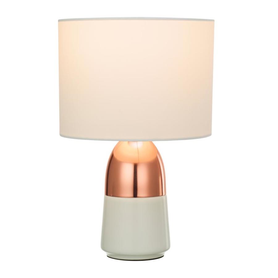 Home Luminaire Eloise Two Tone Accent Lamp With White Shade And Corded