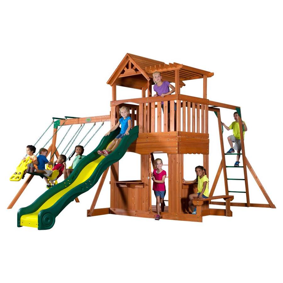 Backyard Discovery Wood Playsets &amp; Swing Sets at Lowes.com