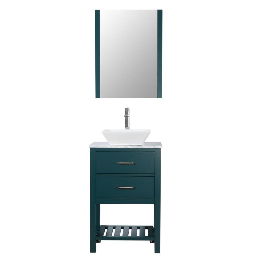 C.L.L Collections Santa Monica 24in Hunter Green Single Sink Bathroom