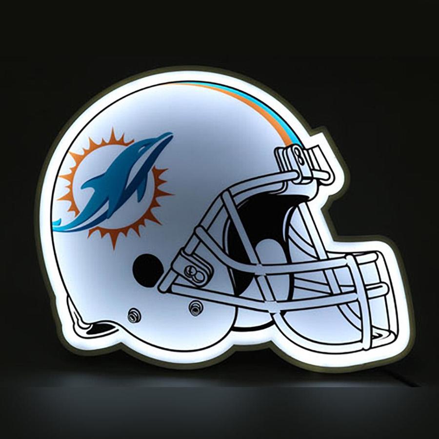 The Memory Company Miami Dolphins 10.5-in Sports Table Lamp Light in ...