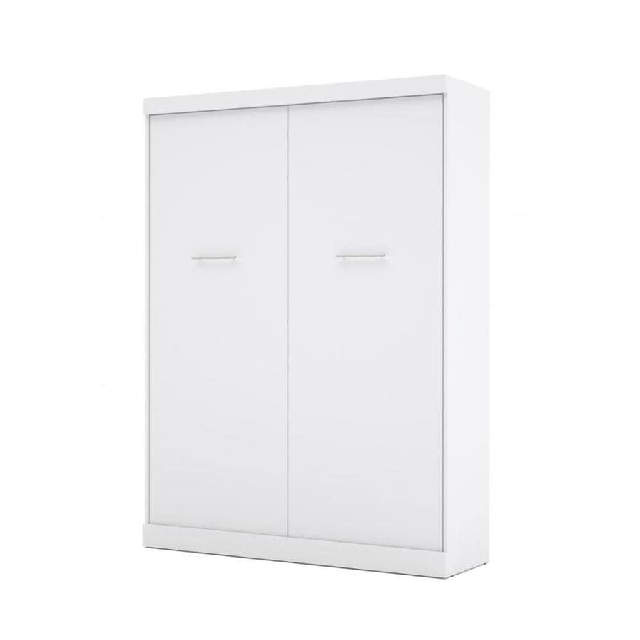 Bestar Nebula White Queen Murphy Bed in the Beds department at Lowes.com