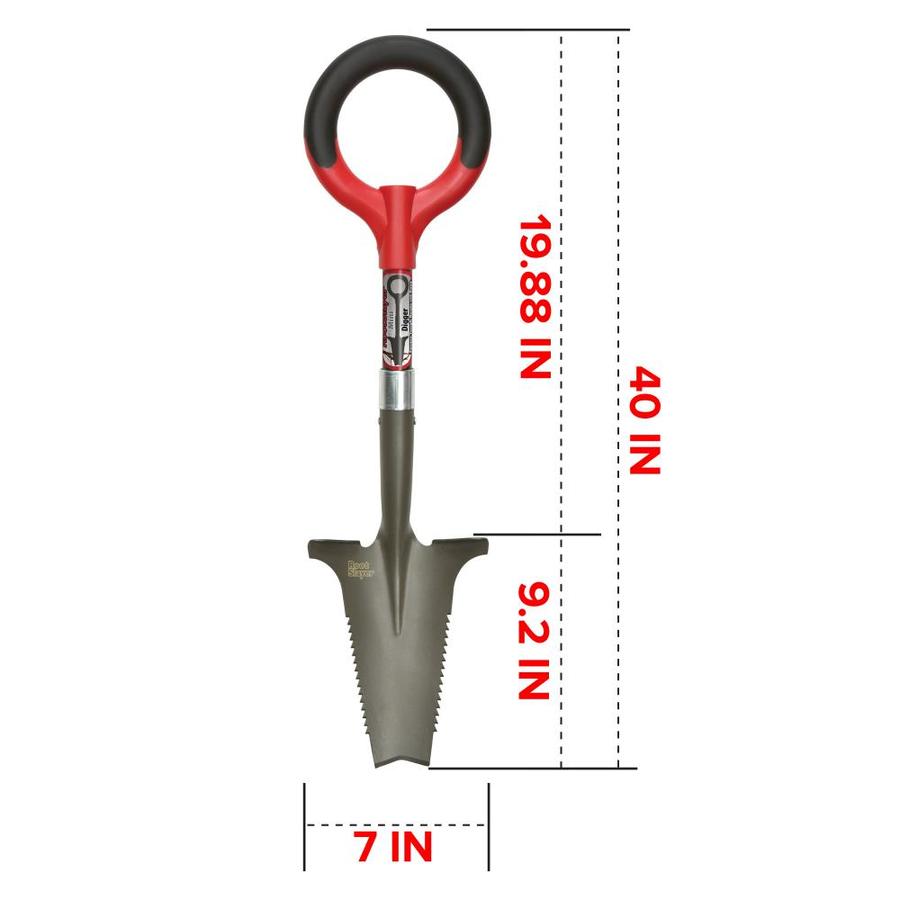 Radius Garden Root Slayer 19.88-in Composite Handle Digging Shovel in ...