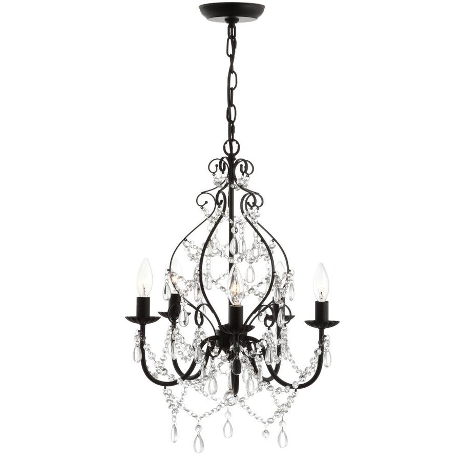 Black Crystal Chandeliers at