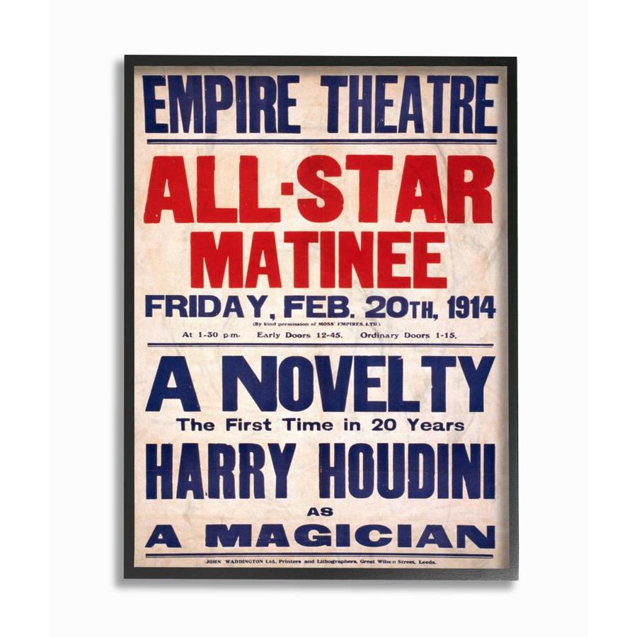 THEATRE VAUDEVILLE HOUDINI ESCAPOLOGY MAGIC USA Poster Vintage Canvas art Prints